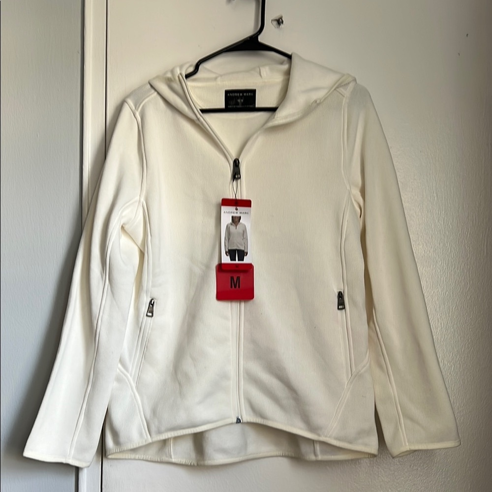 Women's Cream Hooded Jacket